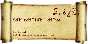 Sétáló Éva névjegykártya